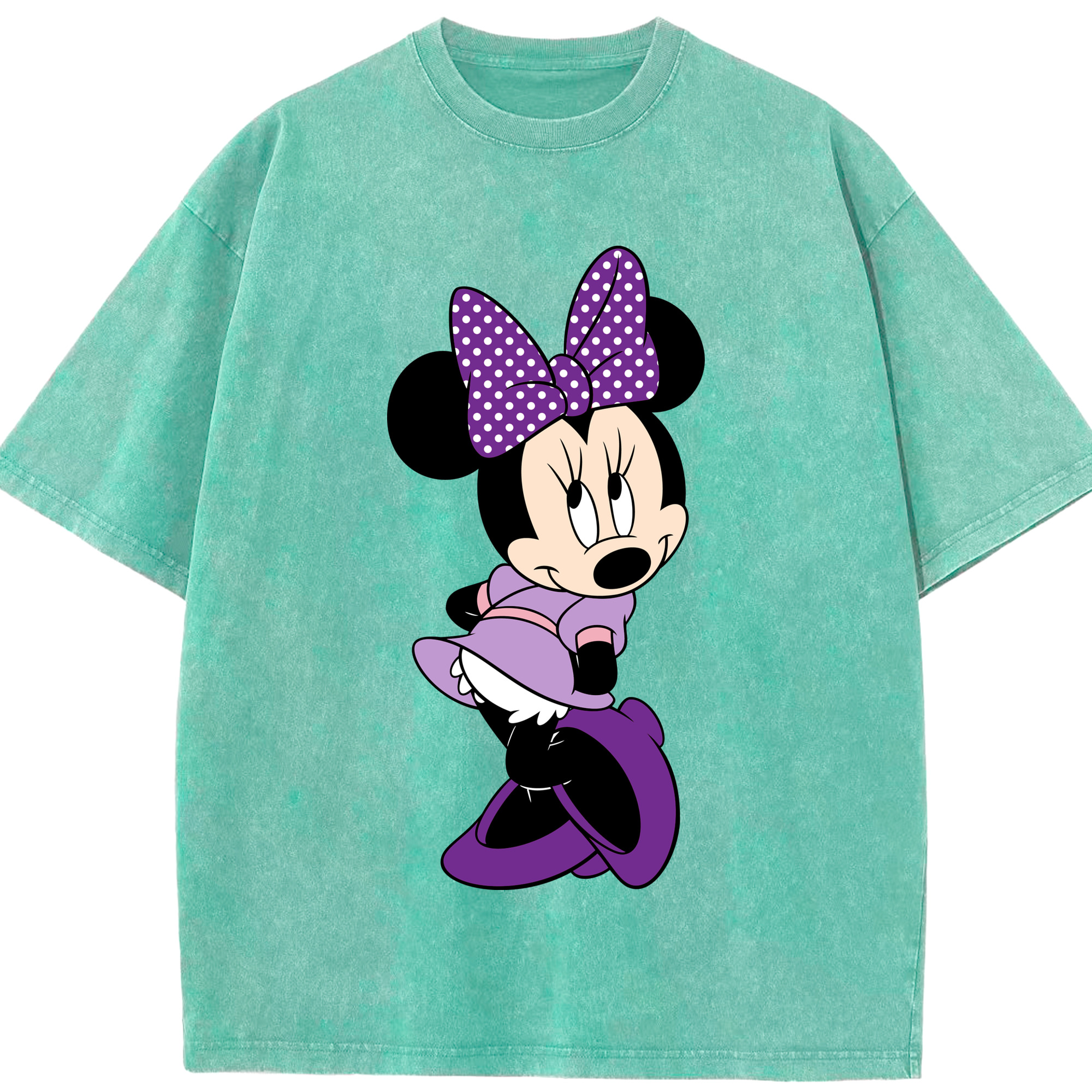 （画像用） ミッキーマウス Mickey Mouse 綿100% ヴィンテージ風 半袖Tシャツ（フロントプリント）